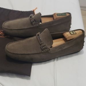Tods suede loafers